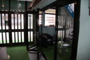 bifolding door in the showroom